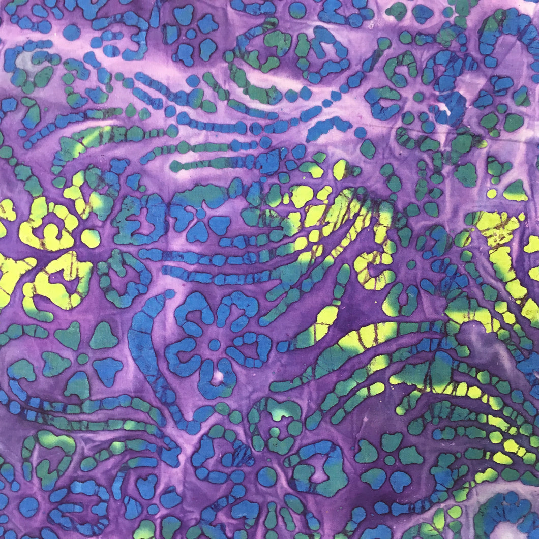 Purple/blue Batik