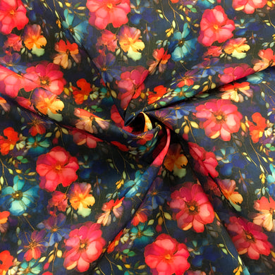 Marble Flowers Polycotton Print