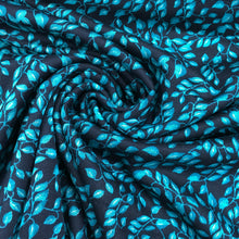 Load image into Gallery viewer, Turquoise Leaf Digital Print Jersey