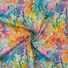 Load image into Gallery viewer, Cotton Poplin Floral Watercolour