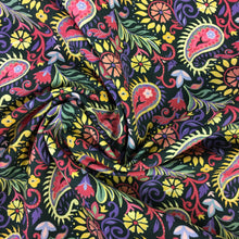 Load image into Gallery viewer, Navy Paisley Corduroy print