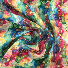 Load image into Gallery viewer, Polycotton Twinkle Trees Print