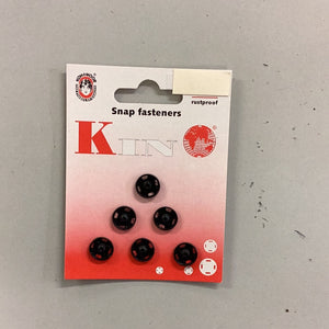 11/10mm Black Snap Fasteners