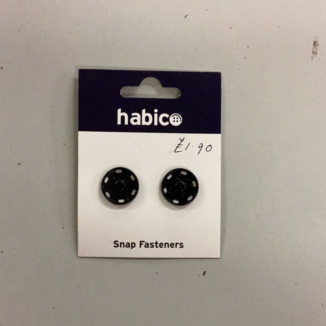 19mm Black Snap Fasteners
