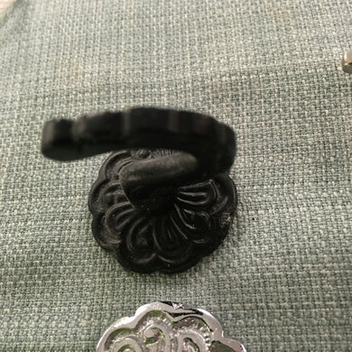 Black Hook with Back Plate