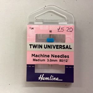 3.0mm Twin Universal Machine Needles