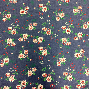 Red Floral Cotton Print