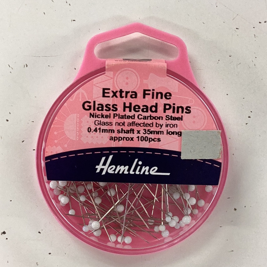 Extra Fine Glass Head Pins