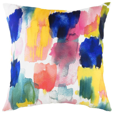 Aquarelle Brushstrokes Cushion