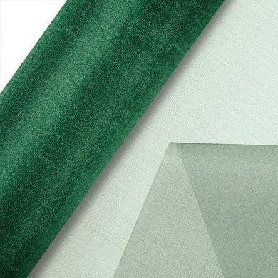 Green Plain Organza