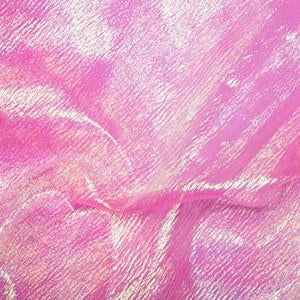 Flo Pink Rainbow Organza