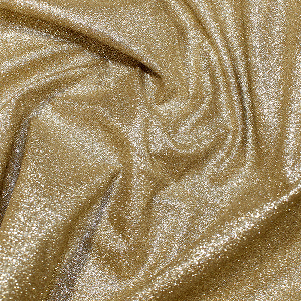 Gold Stretch PU Glitter