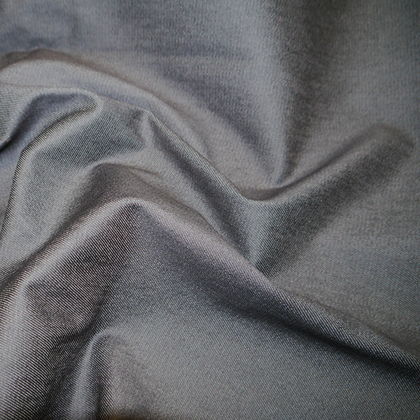 Grey Yarn Dyed Stretch Denim