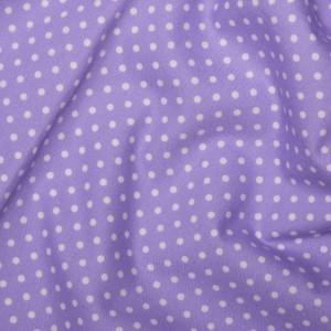 Lilac Cotton Poplin - Spots 10mm