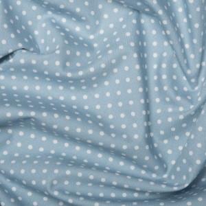 Pale Blue Cotton Poplin - Spots 10mm