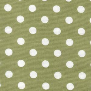 Green Cotton Poplin - Spots 30mm