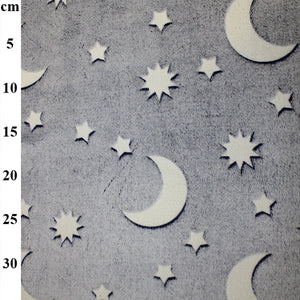 Glow in the Dark Navy Stars Fleece
