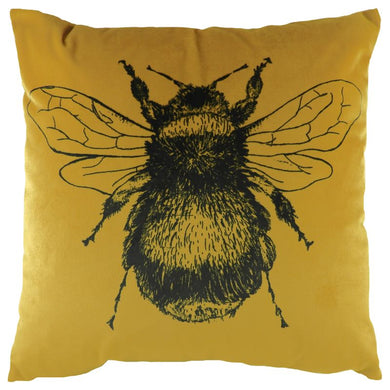 Gold Square Bee Cushion