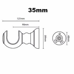 Honister Wood Pole with Rings - SBFabrics