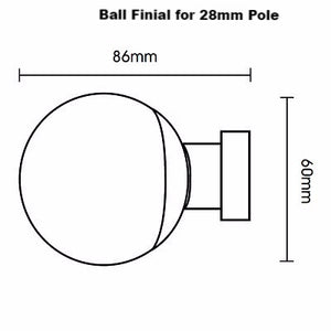 Neo Original Metal Poles with Rings - SBFabrics