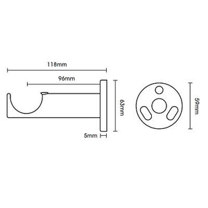 Neo Original Metal Poles with Rings - SBFabrics