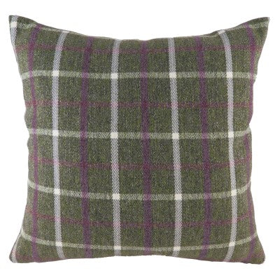 Heather Wrap Perth Check Cushion