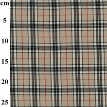 Load image into Gallery viewer, Poly Viscose Beige Tartan