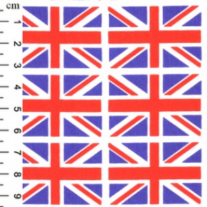 Union Jacks allover Cotton Poplin