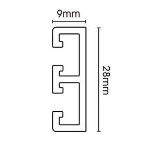 Swish Delux White PVC Track 125cm (Complete Pack)