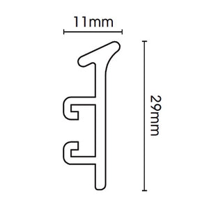 Swish Sologlyde White PVC Track 225cm (Complete Pack)