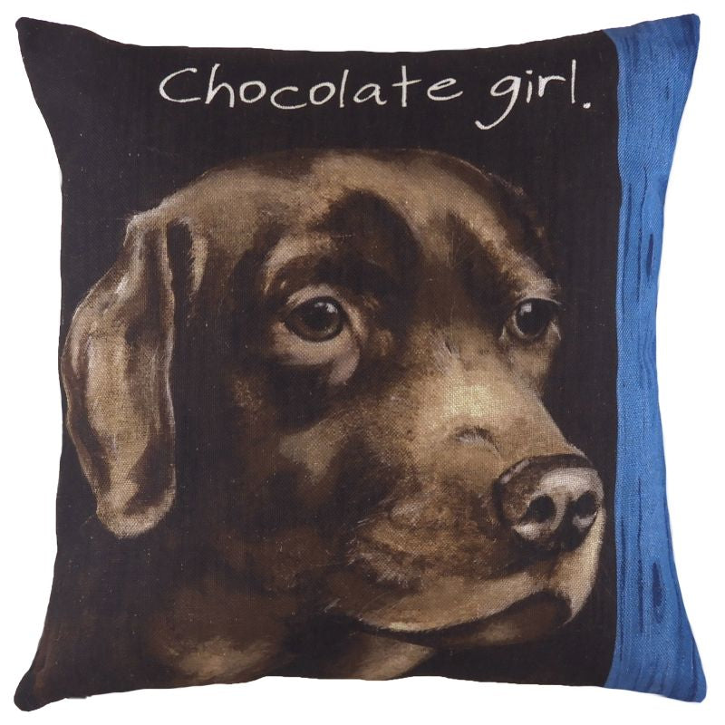 Chocolate Girl Cushion