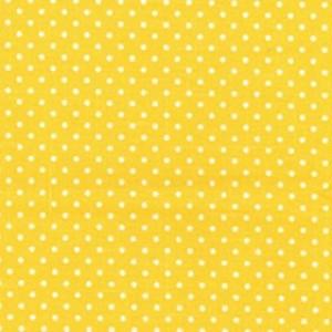 Yellow Cotton Canvas Spot Print