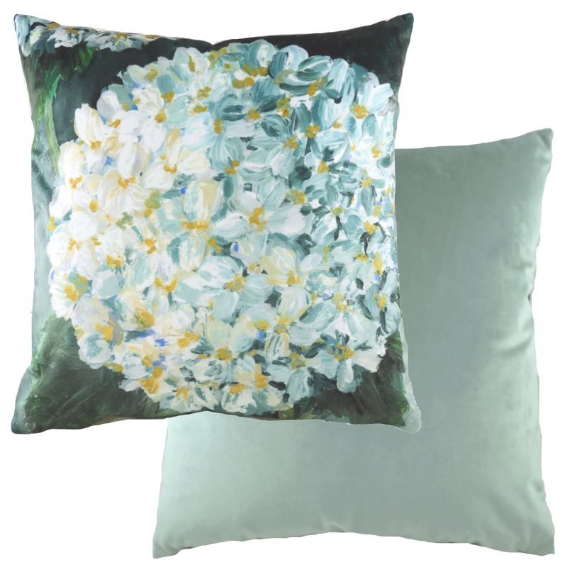 Winter Florals Hydrangea Cushion