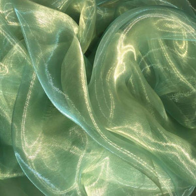Green Two Tone Organza