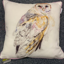 Load image into Gallery viewer, Watercolour Owl Cushion