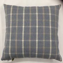 Load image into Gallery viewer, Blue Wrap Perth Check Cushion