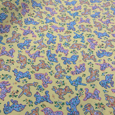 Yellow Magical Animal Cotton Poplin