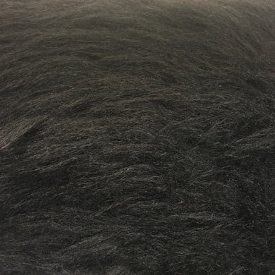 Black Long Hair Fur Fabric
