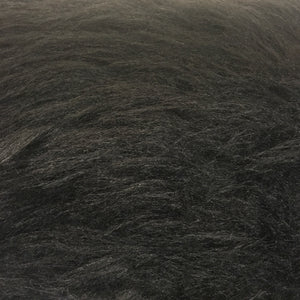 Black Long Hair Fur Fabric