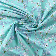 Load image into Gallery viewer, Mint Blossoms Poplin Print