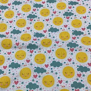 Sunshine smiles Polycotton Print