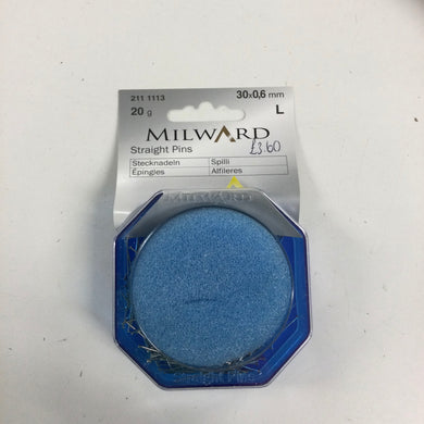 Straight pins hard steel