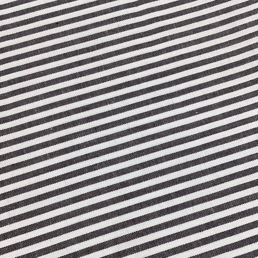 Yarn Dyed Stripe Black