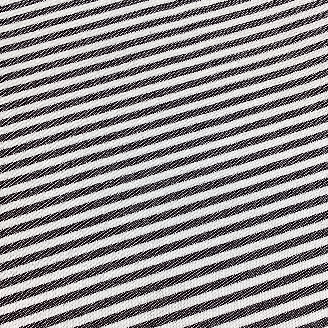 Yarn Dyed Stripe Black