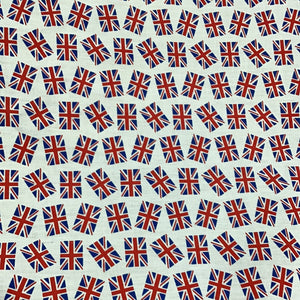 Union Jack flags Polycotton Print