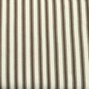 Brown Canvas Ticking Stripes