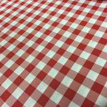Load image into Gallery viewer, Red Bi Stretch Gingham