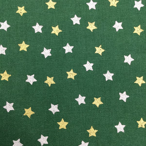 Green Stars Christmas Print