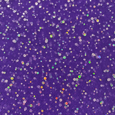 Purple Sequin Net