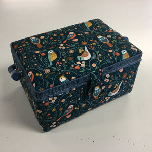 Floral Birds Sewing Box